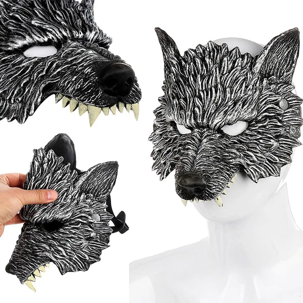 Cosplay Prop Foam - 3D Realistic Werewolf Mask Soft PU