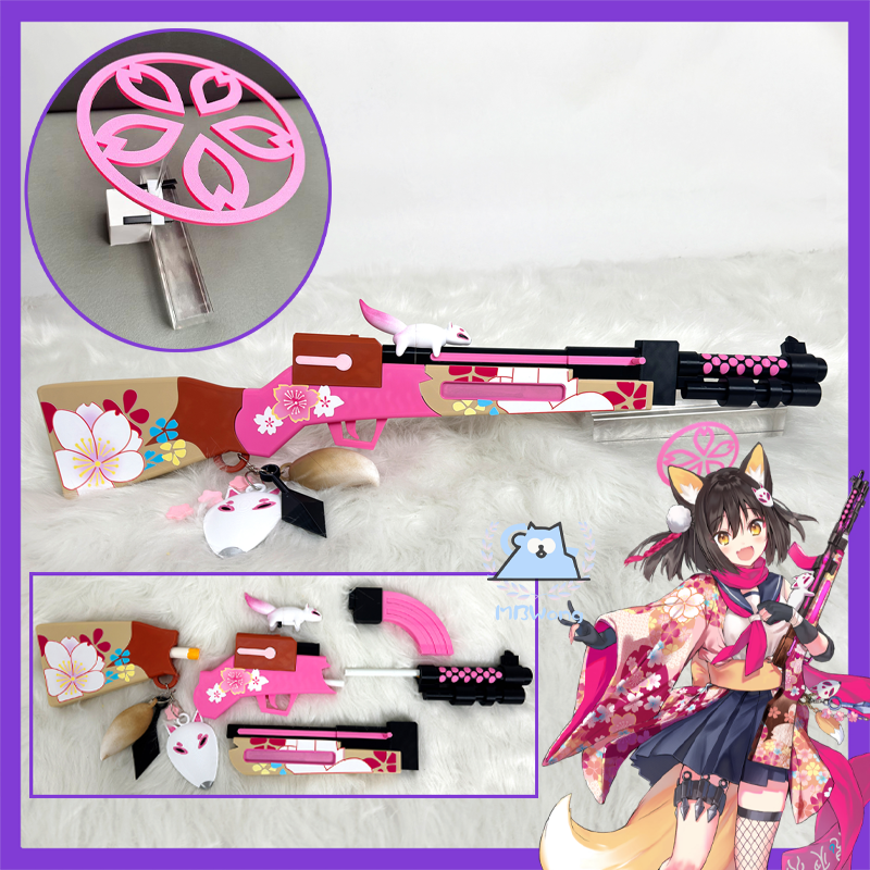 Cosplay Prop Blueprints - Game Blue Archives Kuda Izuna Cosplay