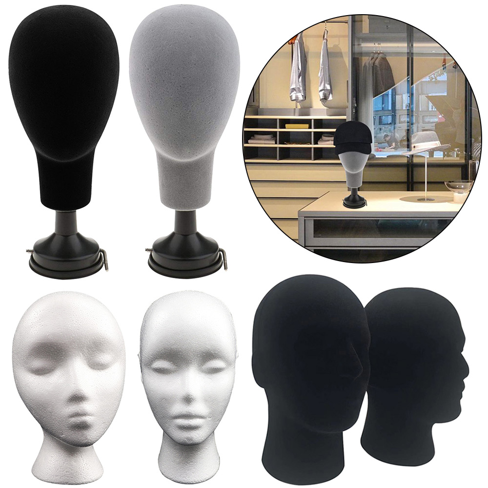 Cosplay Prop Foam - Male/Female Foam Mannequin Head Model for