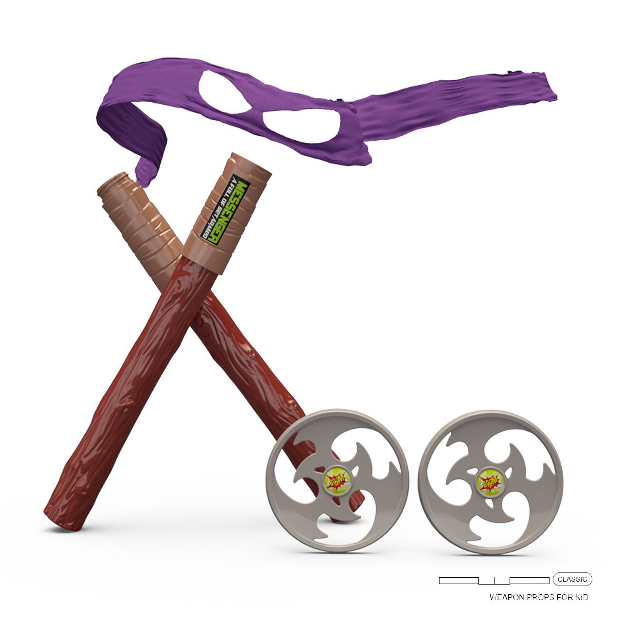 Teenage Ninja Turtles Eye Mask - مراجعة Cosplay Prop Knife وسعره