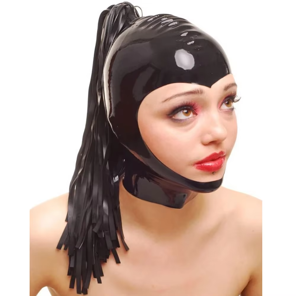 Black Latex Hood with Latex Po - مراجعة Cosplay Prop Paint وسعره