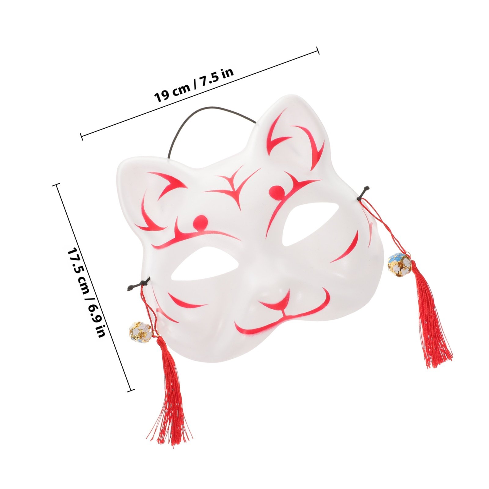 Japanese Style Cat Mask Anime  - مراجعة Cosplay Prop Designer وسعره