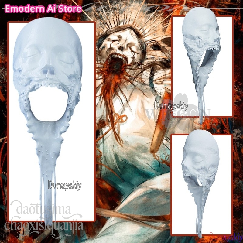 Horror Anime White DIY Colorin - مراجعة Cosplay Prop Diy وسعره