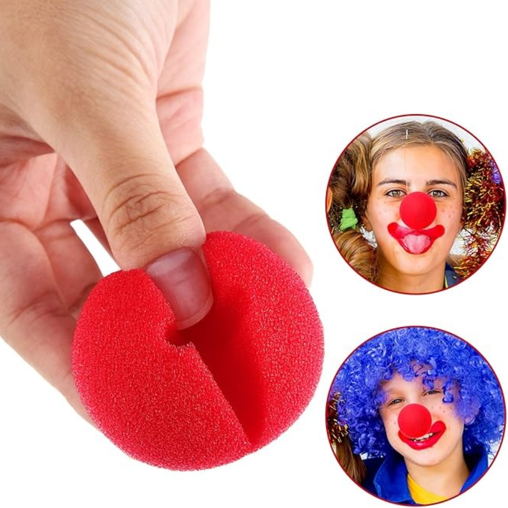 300Pcs -1 Red Funny Clown Nose - مراجعة Cosplay Prop Foam وسعره