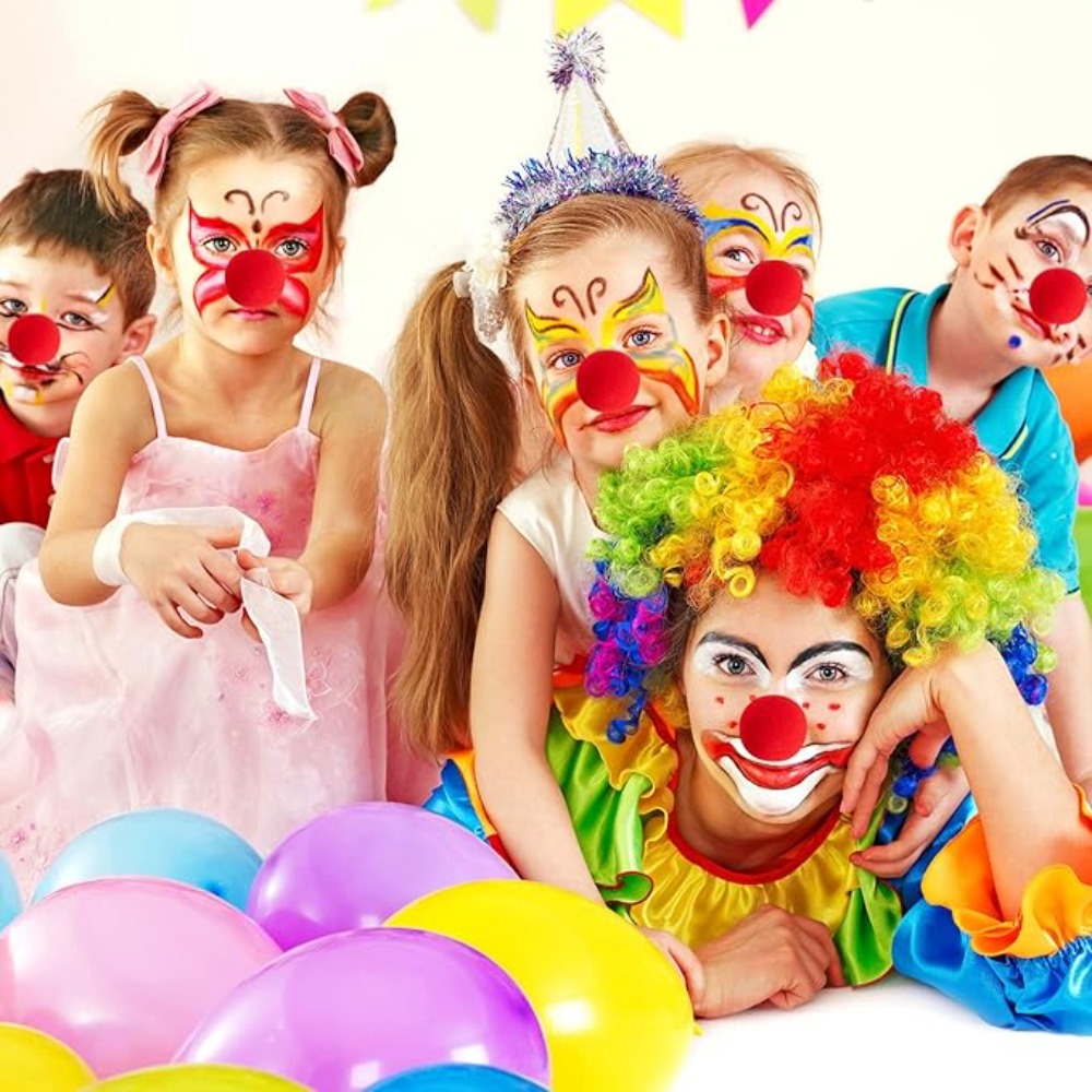 300Pcs -1 Red Funny Clown Nose - مراجعة Cosplay Prop Foam وسعره