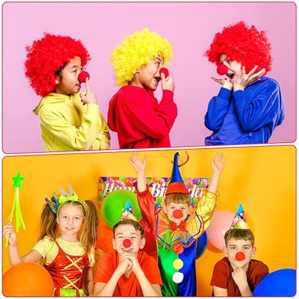 300Pcs -1 Red Funny Clown Nose - مراجعة Cosplay Prop Foam وسعره