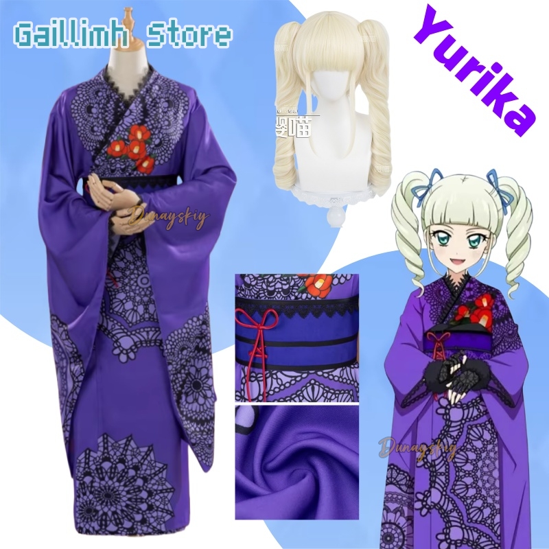 Aikatsu! Yurika Toudou Yukata  - مراجعة Cosplay Prop Pattern وسعره