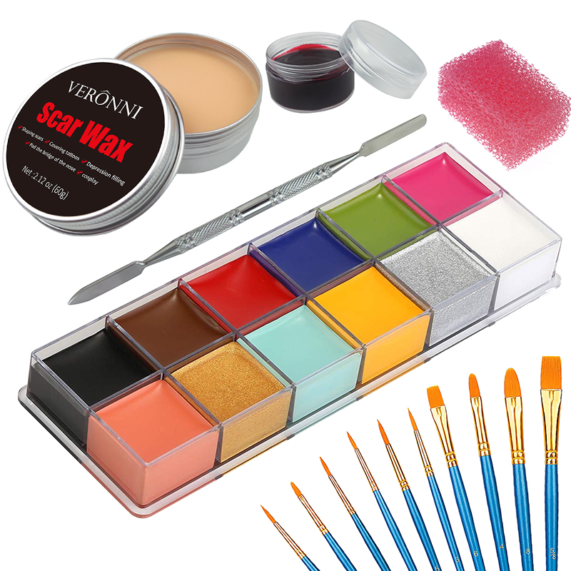 SFX Makeup Kit 12 Color Face B - مراجعة Body Paint Sfx وسعره