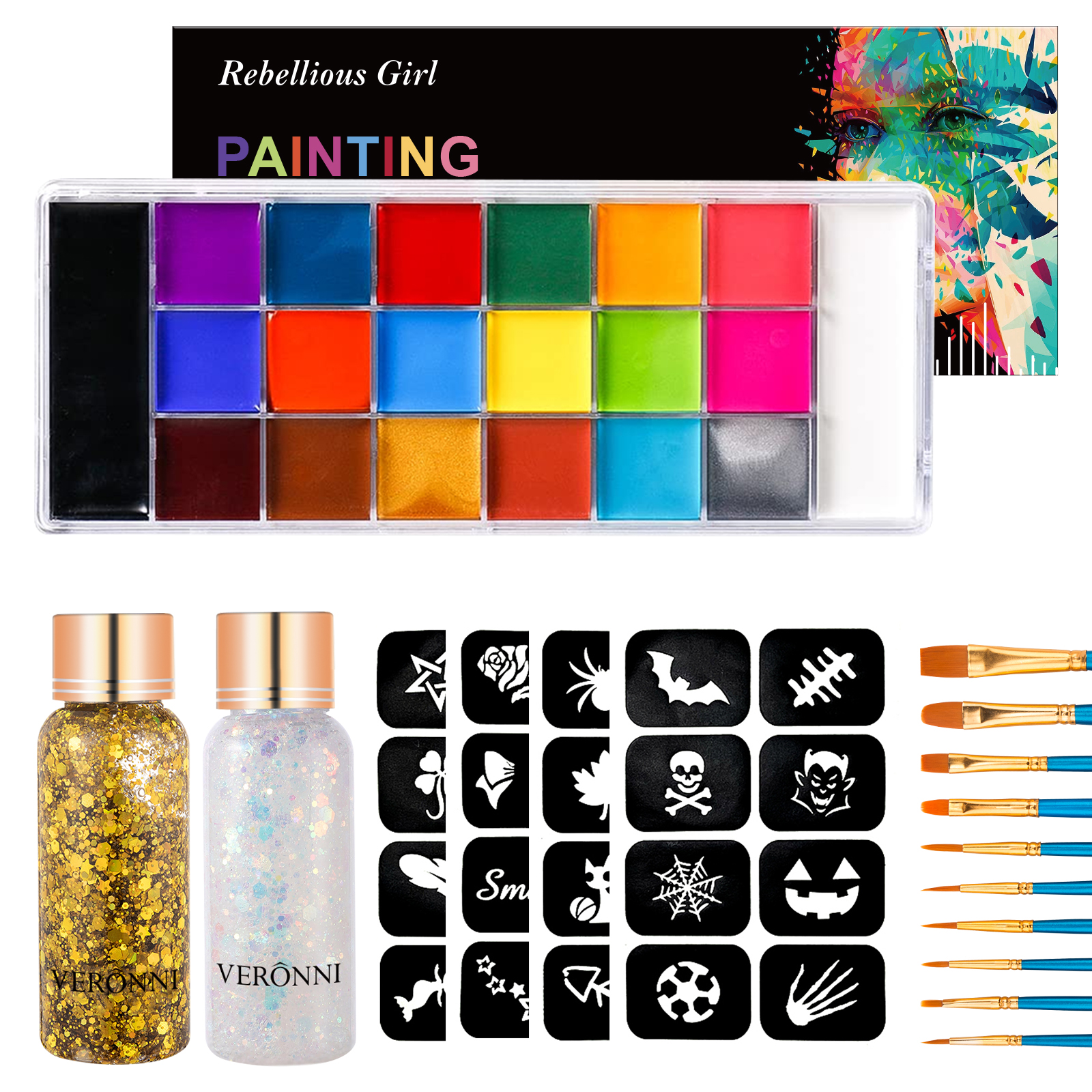 Face Body Paint Palette Oil Ma - مراجعة Body Paint Sfx وسعره