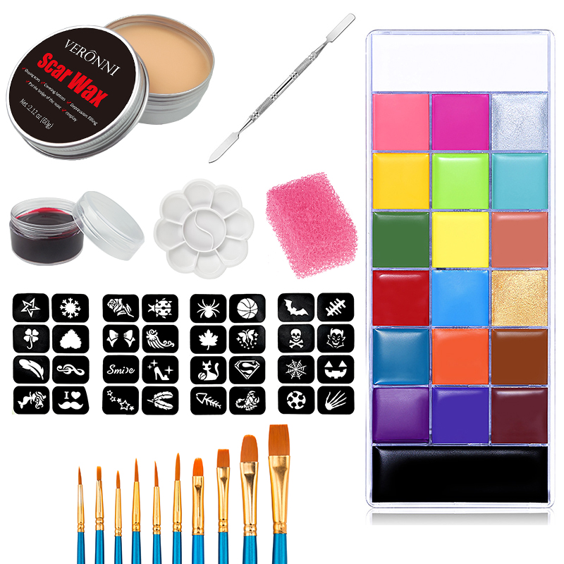 SFX Makeup Kit 20 Colors Face  - مراجعة Body Paint Sfx وسعره