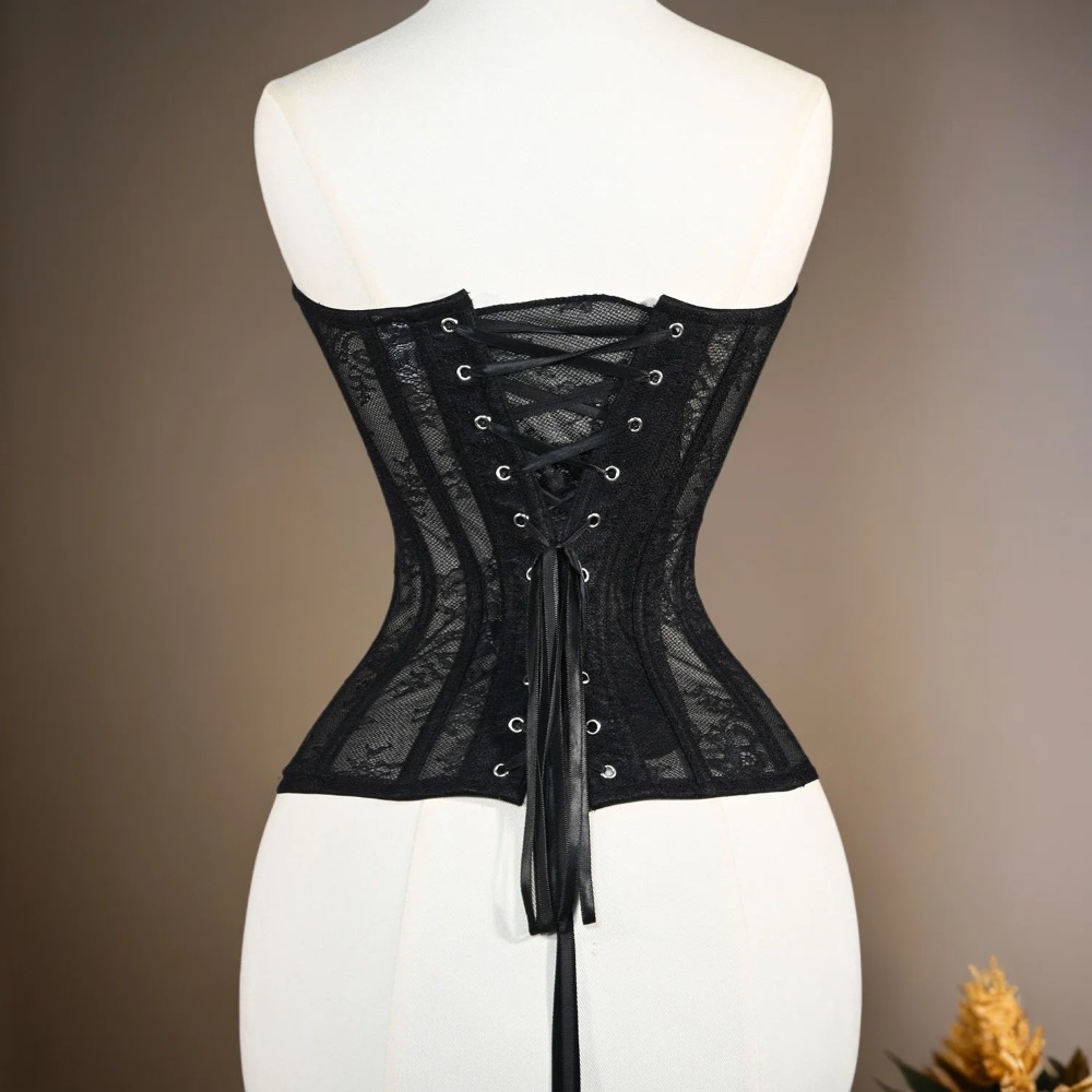 Women Mesh Corset Busiter Over - مراجعة Boning Corset Steel وسعره