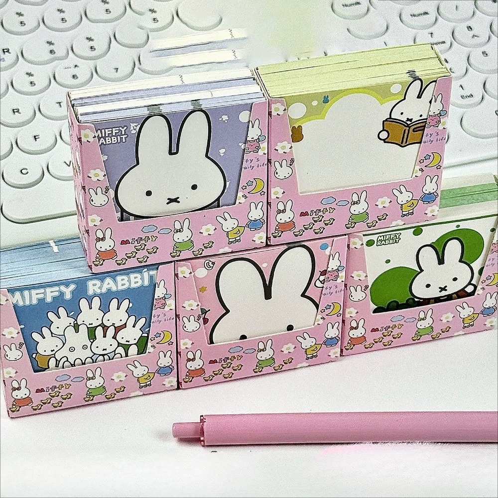 5 Types Kawaii Miffy Cute Memo - مراجعة Cosplay Prop Book وسعره