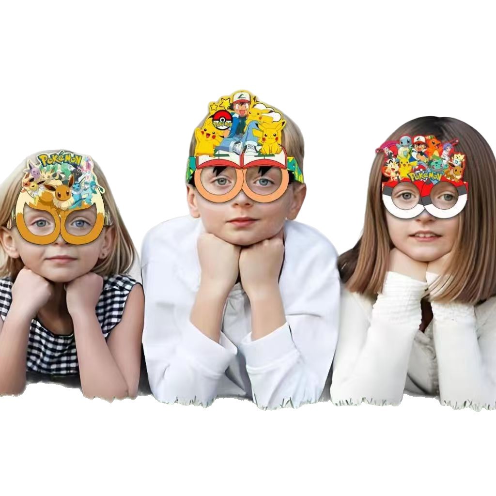 Pokémon-themed paper glasses.  - مراجعة Prop For Cosplay وسعره