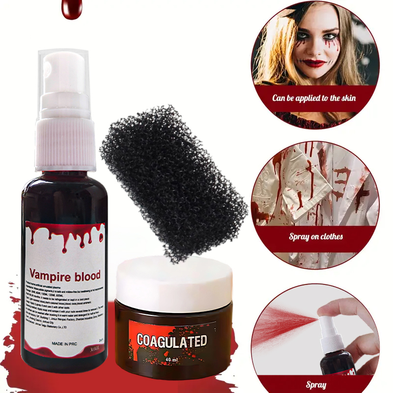 Halloween Fake Blood Makeup Ki - مراجعة Body Paint Sfx وسعره