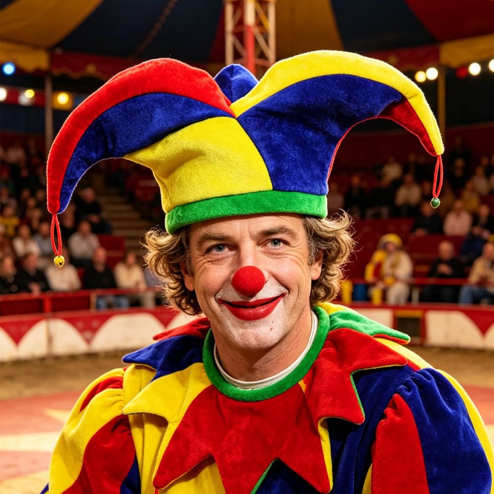 Cap Prop Multicolor Clown Hat  - مراجعة Cosplay Prop Pattern وسعره
