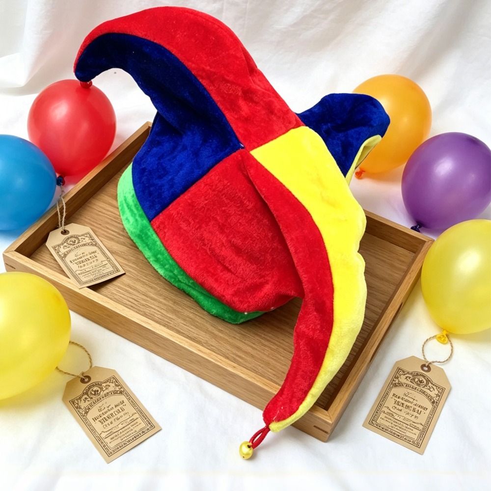 Cap Prop Multicolor Clown Hat  - مراجعة Cosplay Prop Pattern وسعره