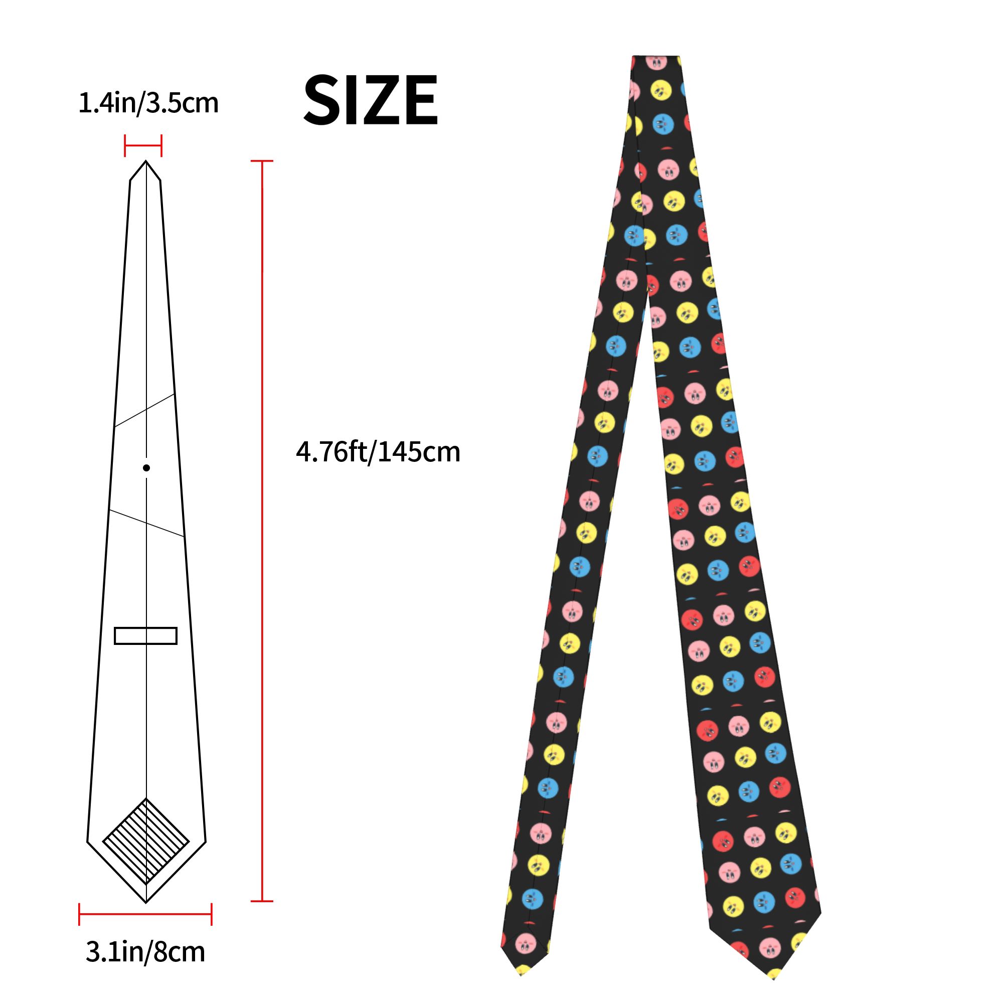 Rolling Kirby Pattern Neckties - مراجعة Cosplay Prop Pattern وسعره