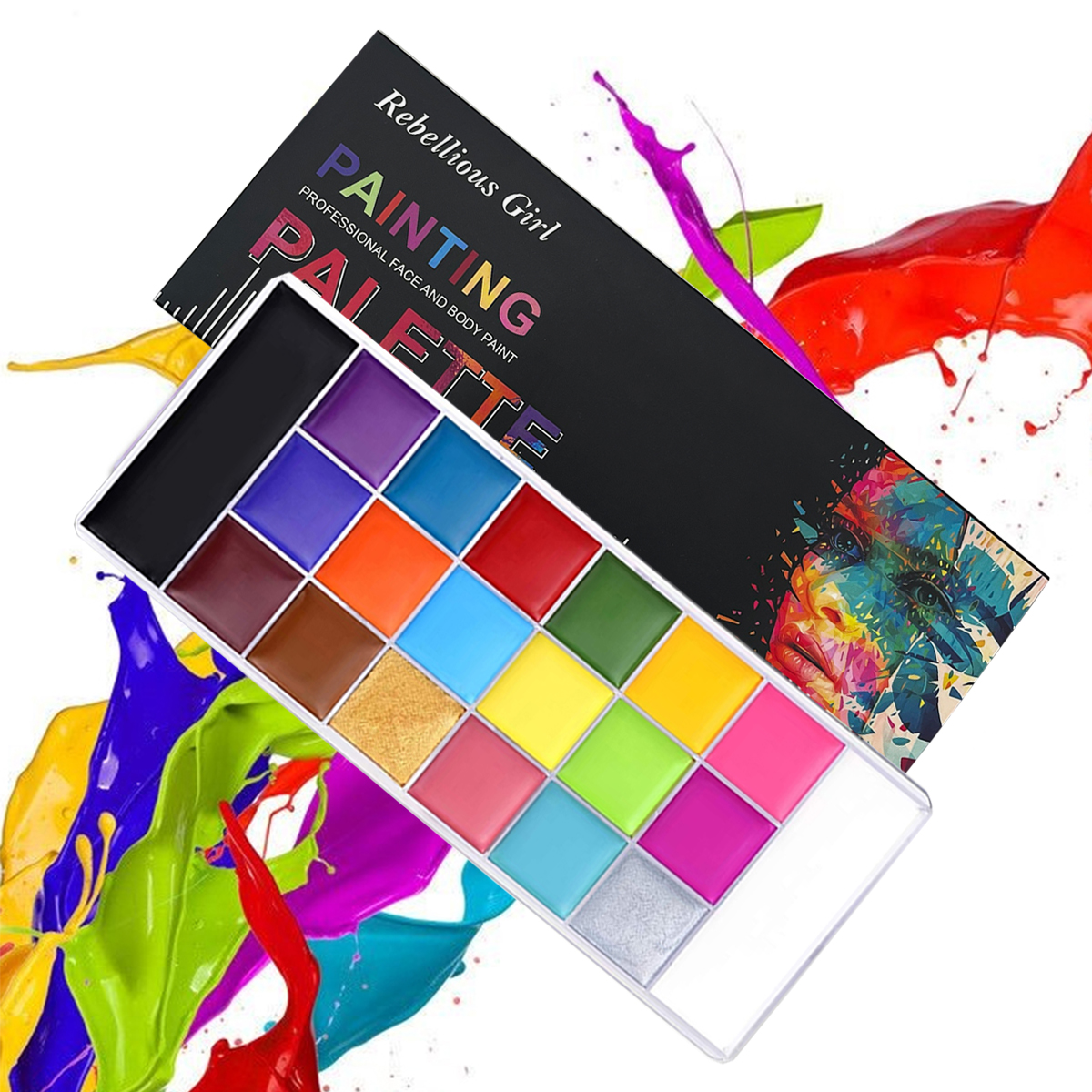 20 Colors Professional Face Pa - مراجعة Cosplay Prop Paint وسعره