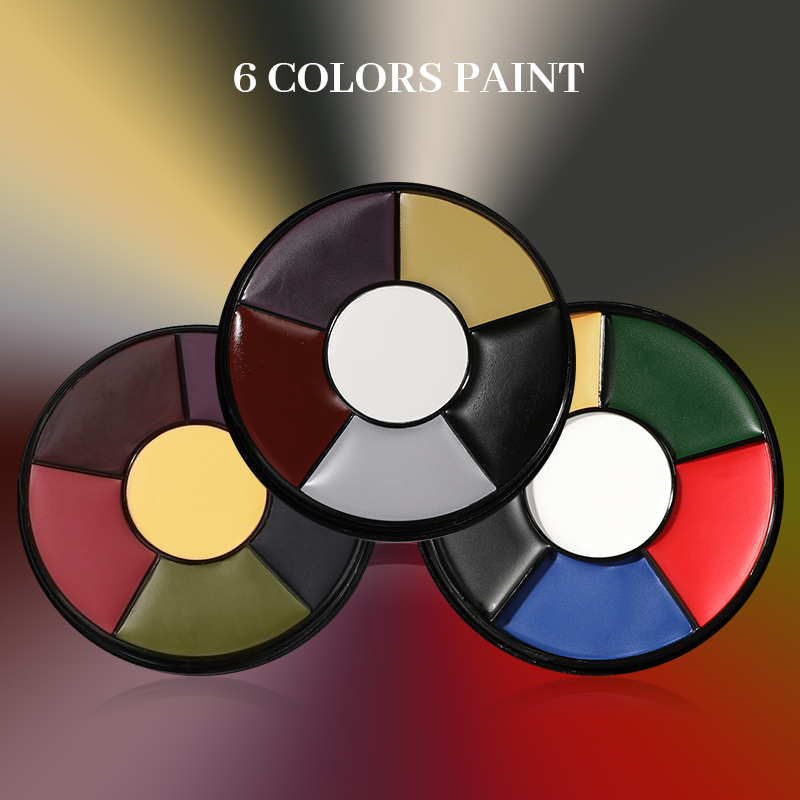 6 Color Oil Face Paint palette - مراجعة Body Paint Sfx وسعره