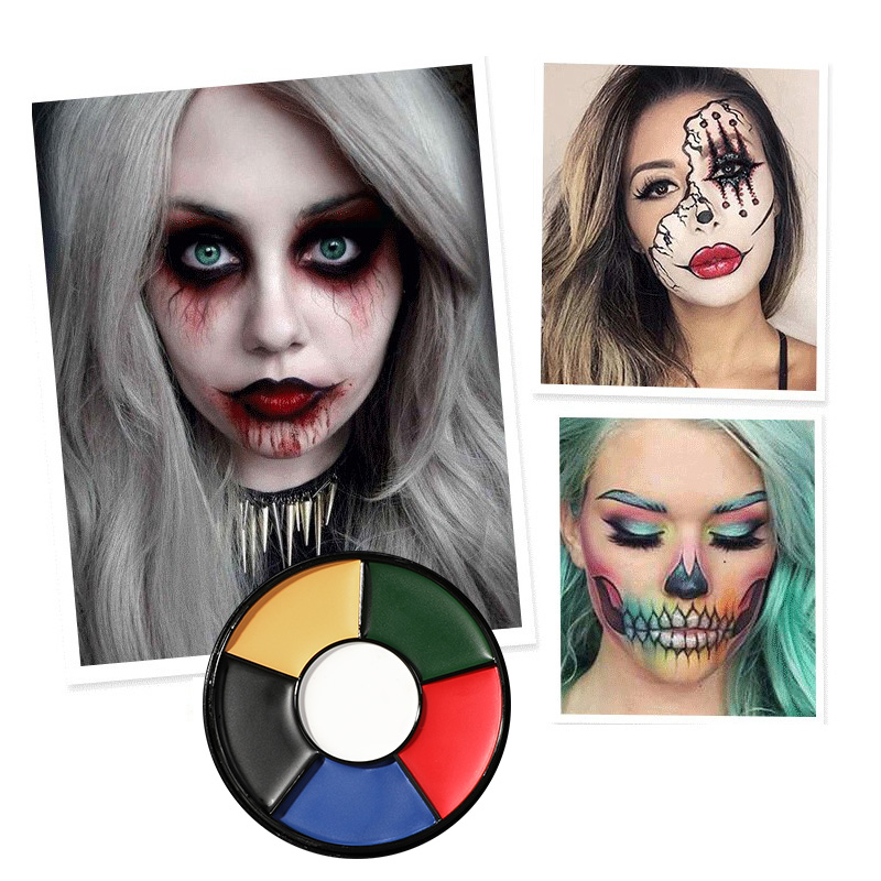6 Color Oil Face Paint palette - مراجعة Body Paint Sfx وسعره