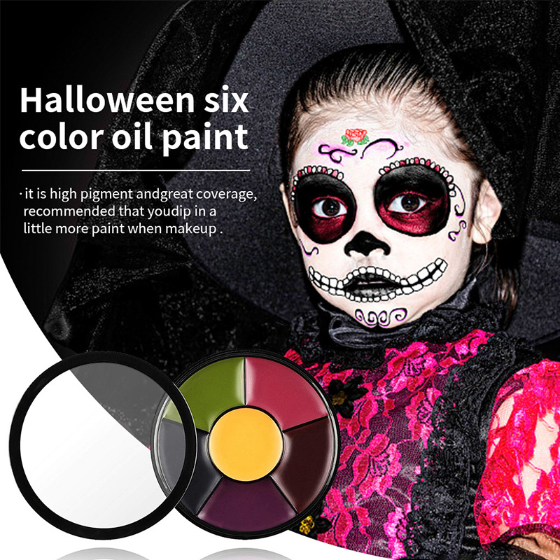 6 Color Oil Face Paint palette - مراجعة Body Paint Sfx وسعره