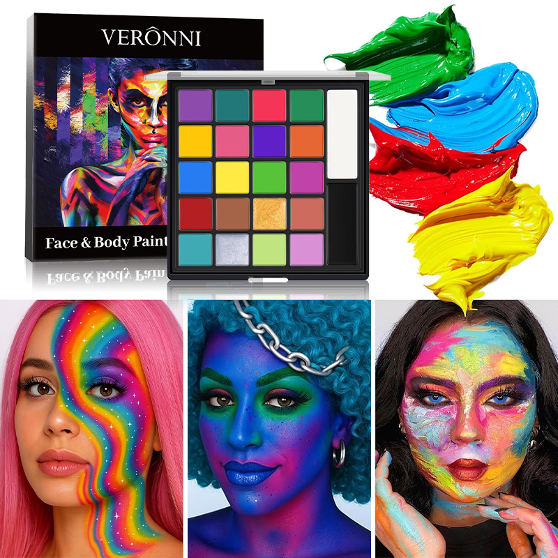 22-Color Face Body Paint Set O - مراجعة Body Paint Sfx وسعره