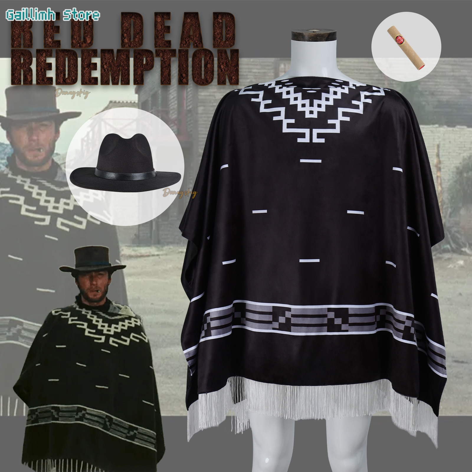 Movie Cosplay Clint Eastwood P - مراجعة Cosplay Prop Pattern وسعره
