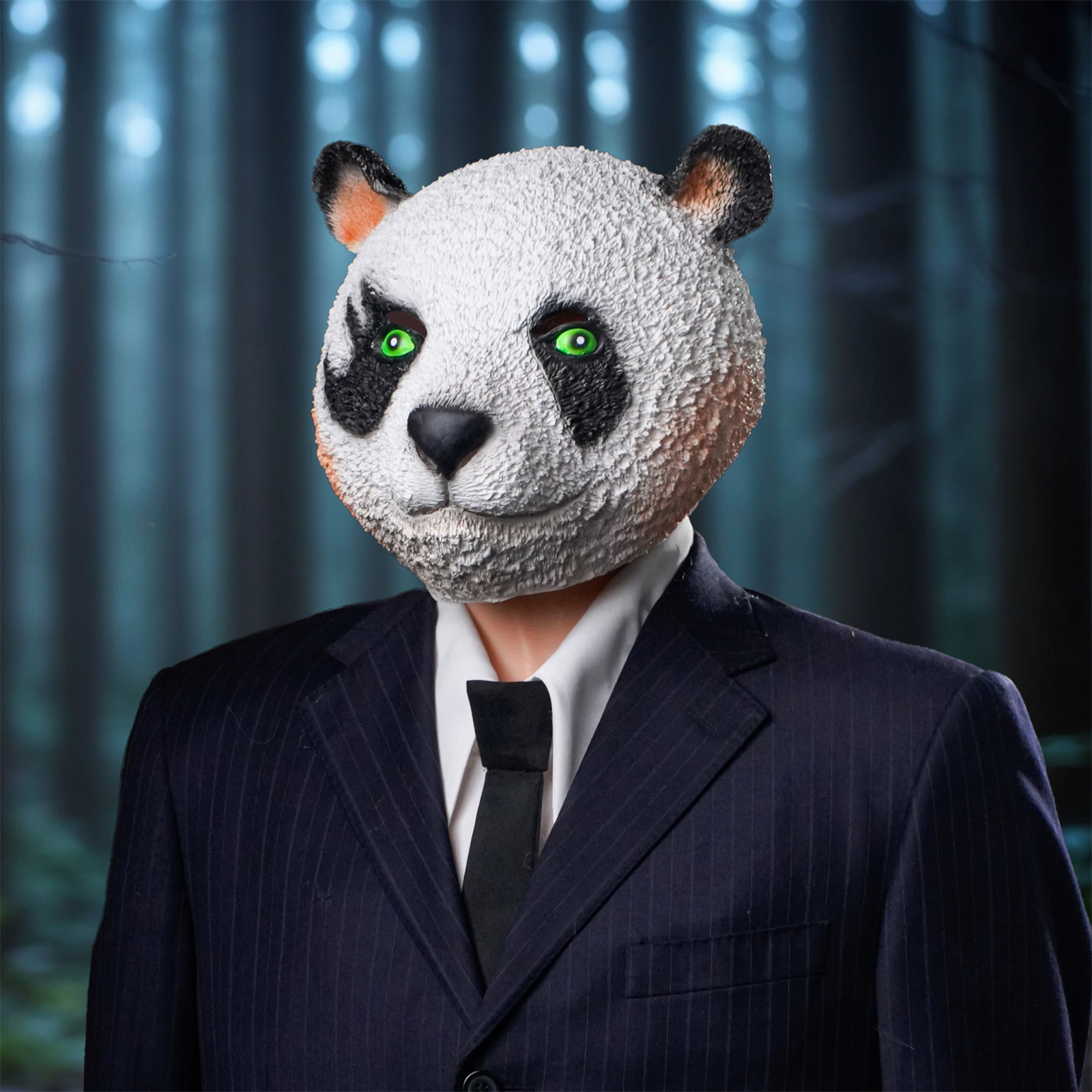 Panda Latex Mask - Movie-Grade - مراجعة Cosplay Prop Paint وسعره