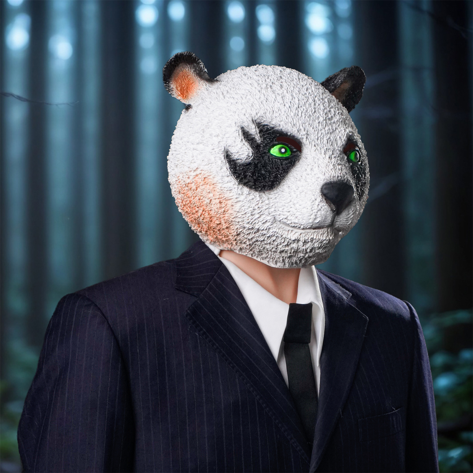 Panda Latex Mask - Movie-Grade - مراجعة Cosplay Prop Paint وسعره