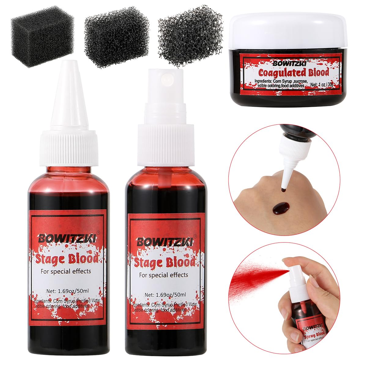 Bowitzki Fake Blood 3PCS Stage - مراجعة Body Paint Sfx وسعره