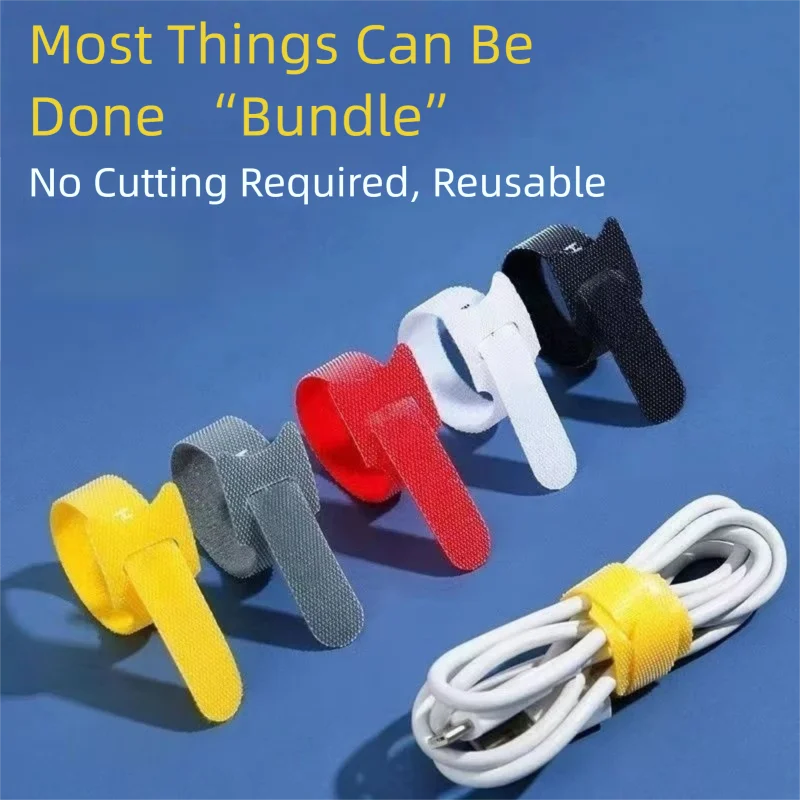 Cut-Free Reusable Cable Organi - مراجعة Velcro Hook Loop وسعره