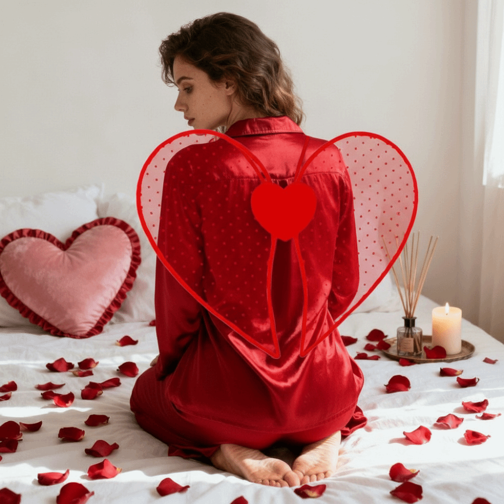 Organza Material Heart Wings C - مراجعة Cosplay Prop Designer وسعره