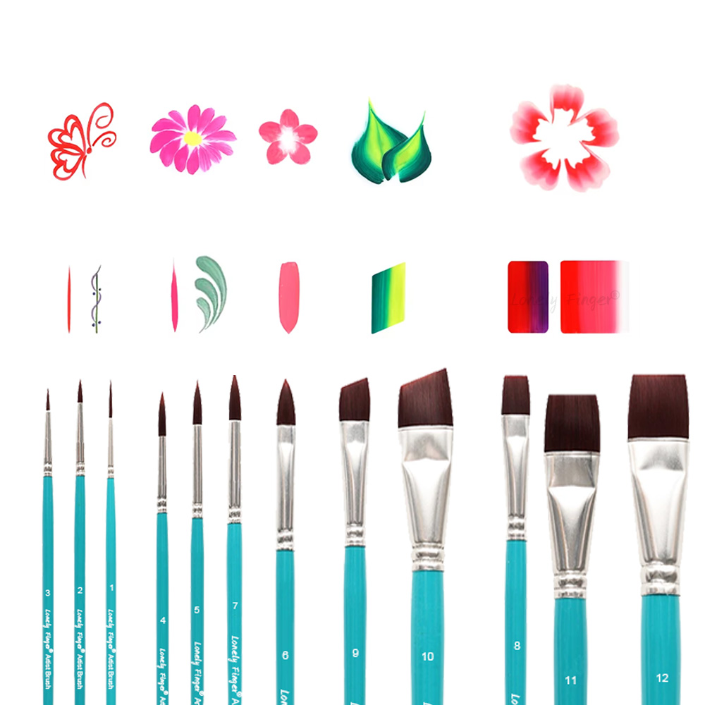 Face Paint Brushes, 12/24PCS A - مراجعة Cosplay Prop Paint وسعره