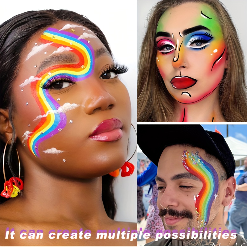 Rainbow Face and Body Paint Se - مراجعة Body Paint Sfx وسعره