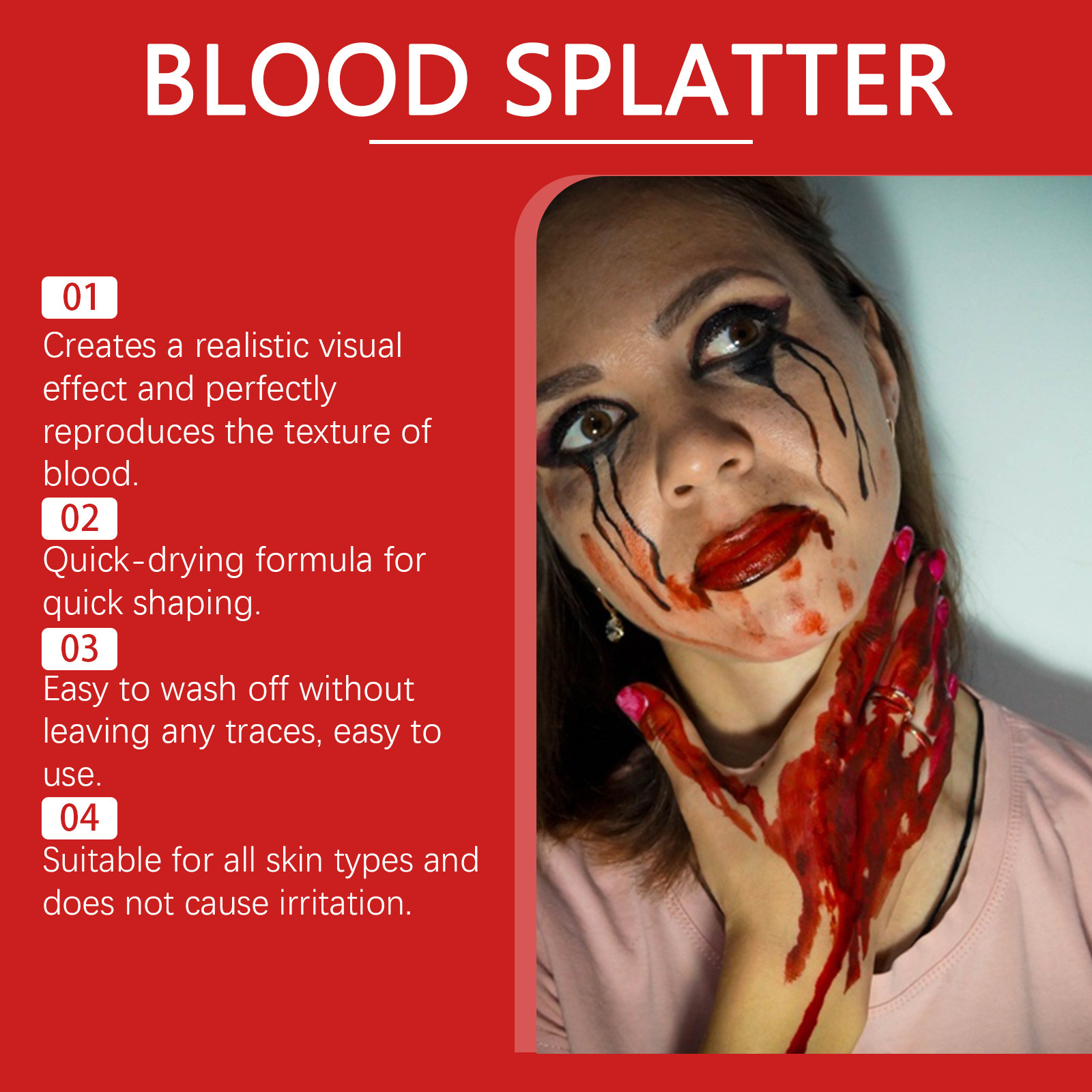 Halloween Emulation Fake Blood - مراجعة Cosplay Prop Paint وسعره