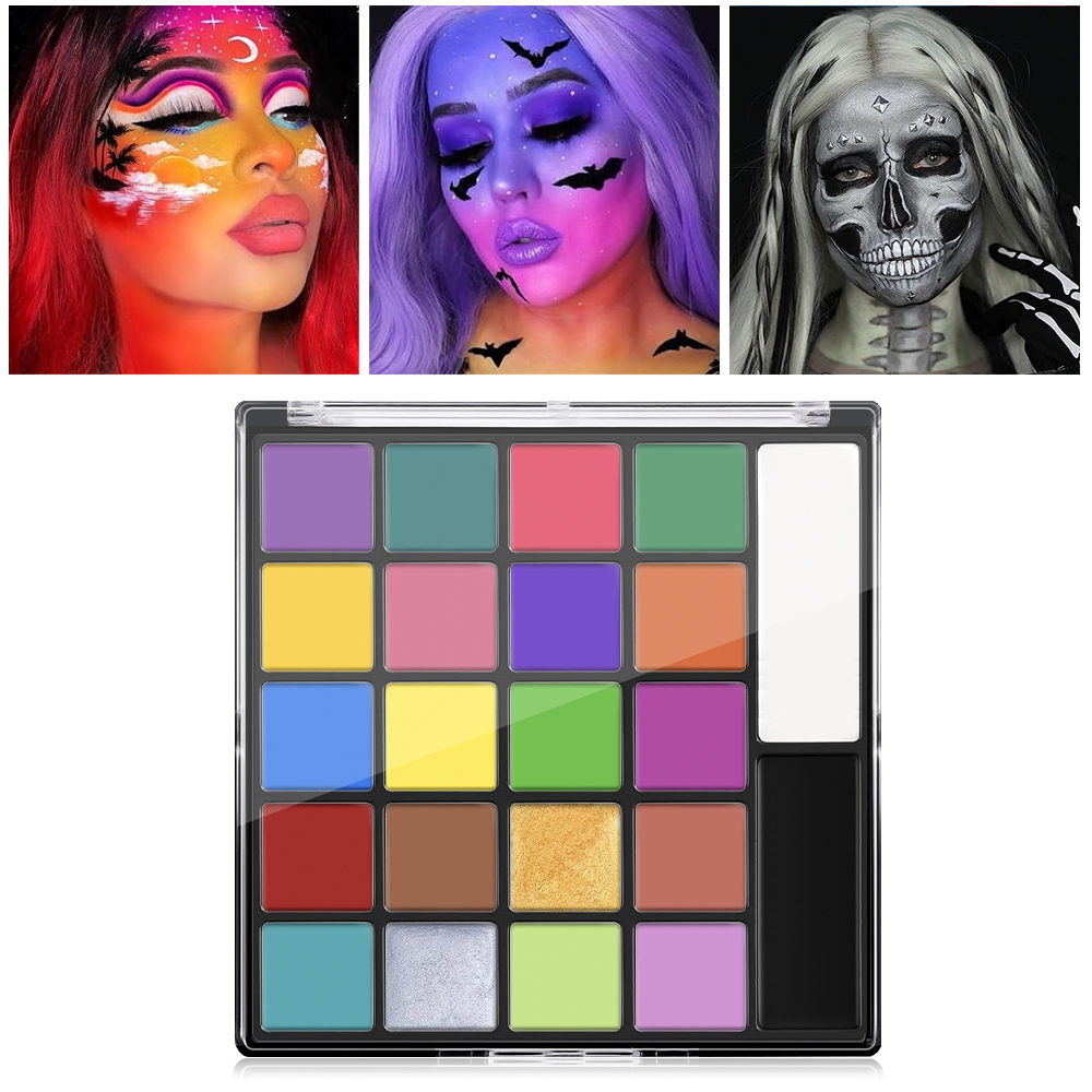 22 Color Face Body Painting Ki - مراجعة Cosplay Prop Paint وسعره
