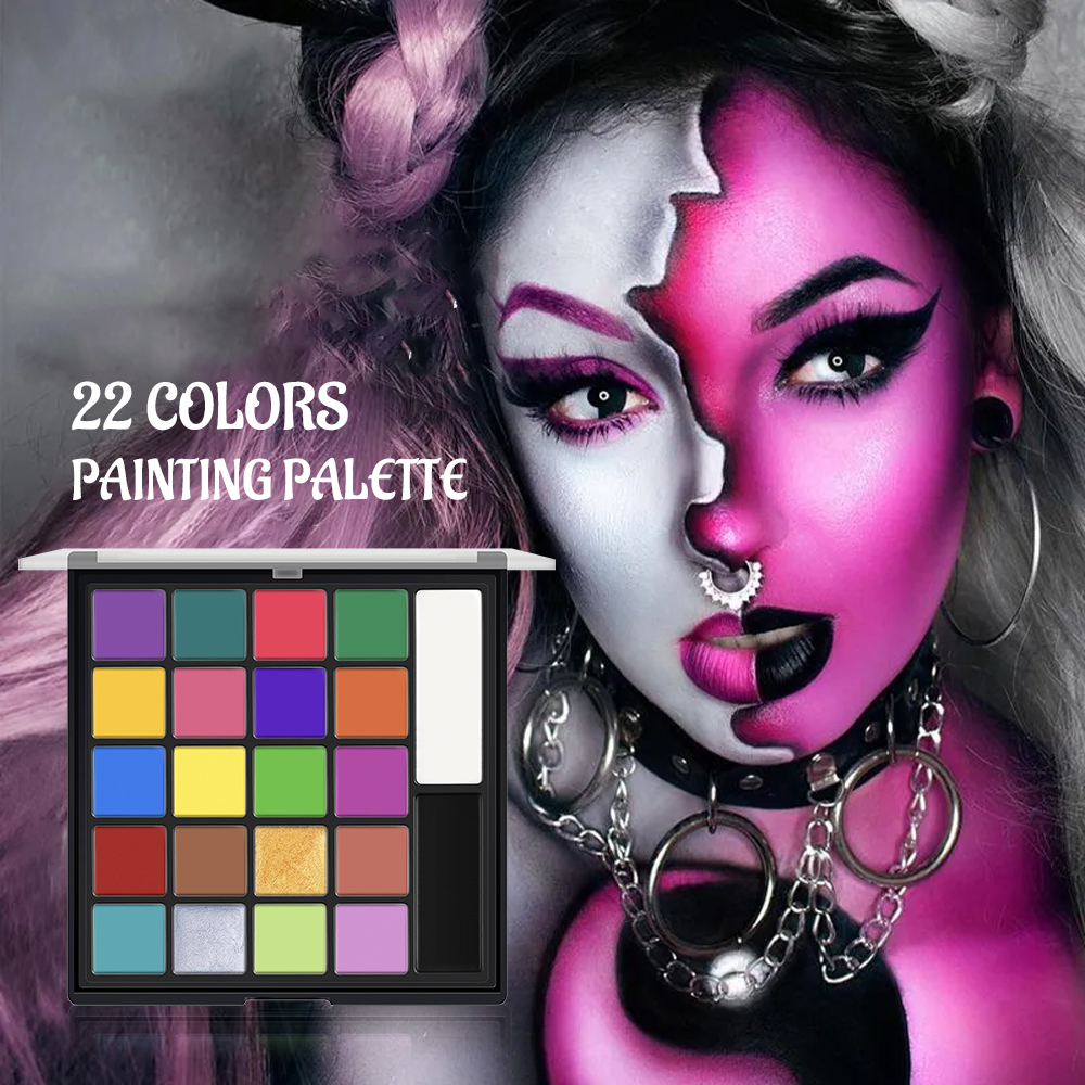 22 Color Face Body Painting Ki - مراجعة Cosplay Prop Paint وسعره
