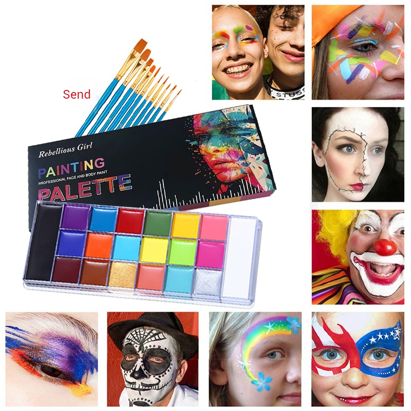 20 Color Face & Body Paint Pal - مراجعة Body Paint Sfx وسعره