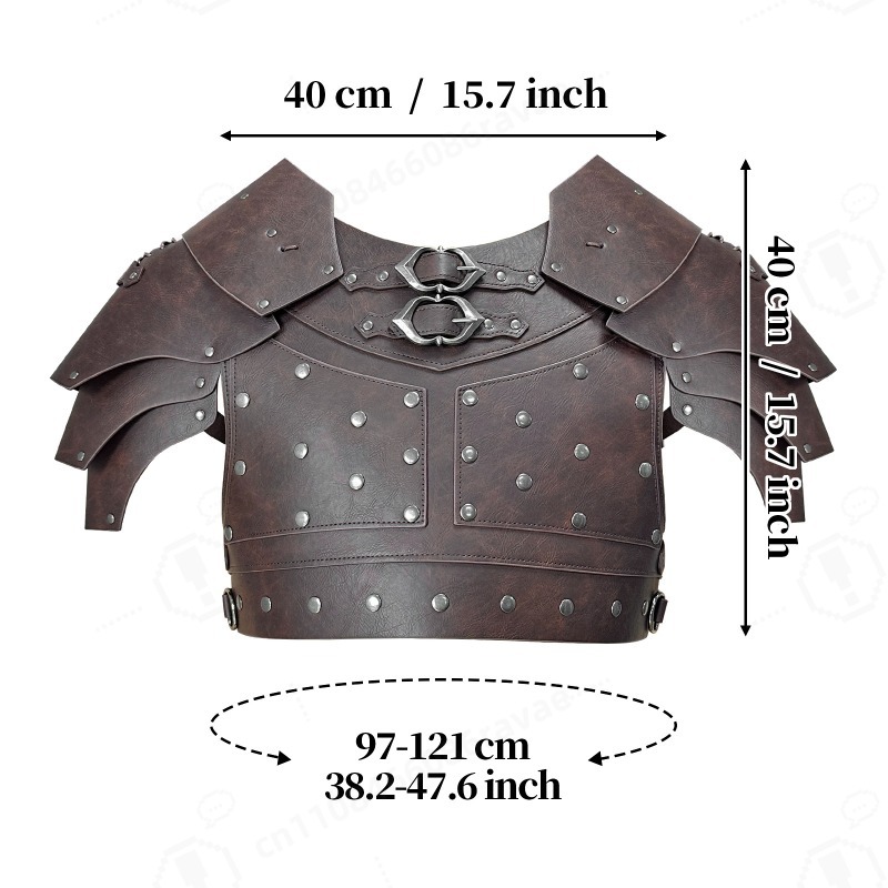 Medieval Studded Shoulder Ches - مراجعة Prop For Cosplay وسعره
