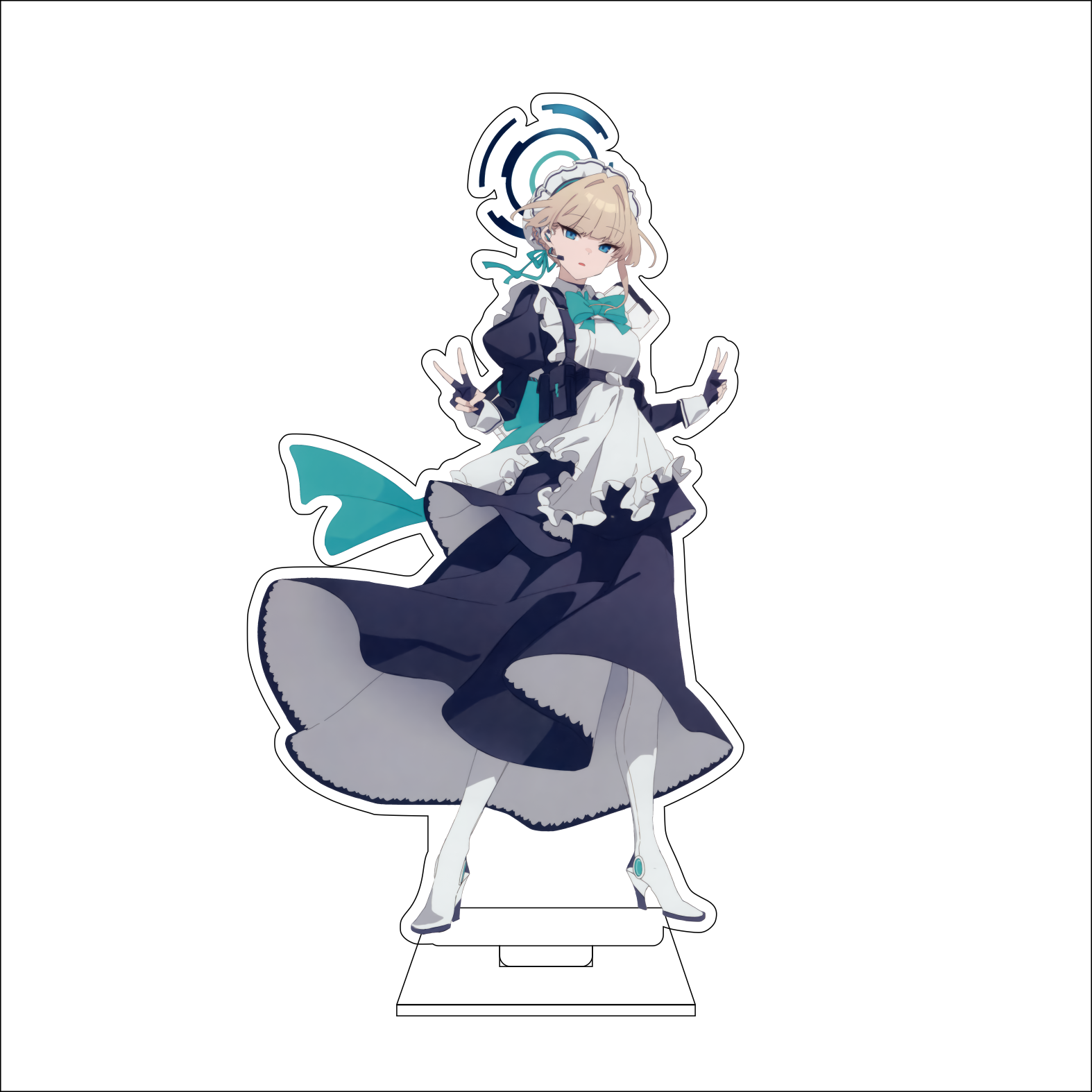16CM Anime Blue Archive Cospla - مراجعة Anime Cosplay Prop وسعره