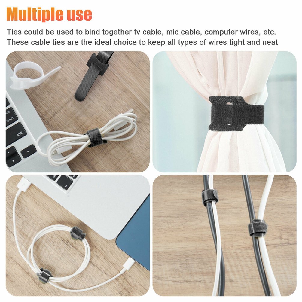 Velcros for Cables Cable Ties  - مراجعة Velcro Hook Loop وسعره