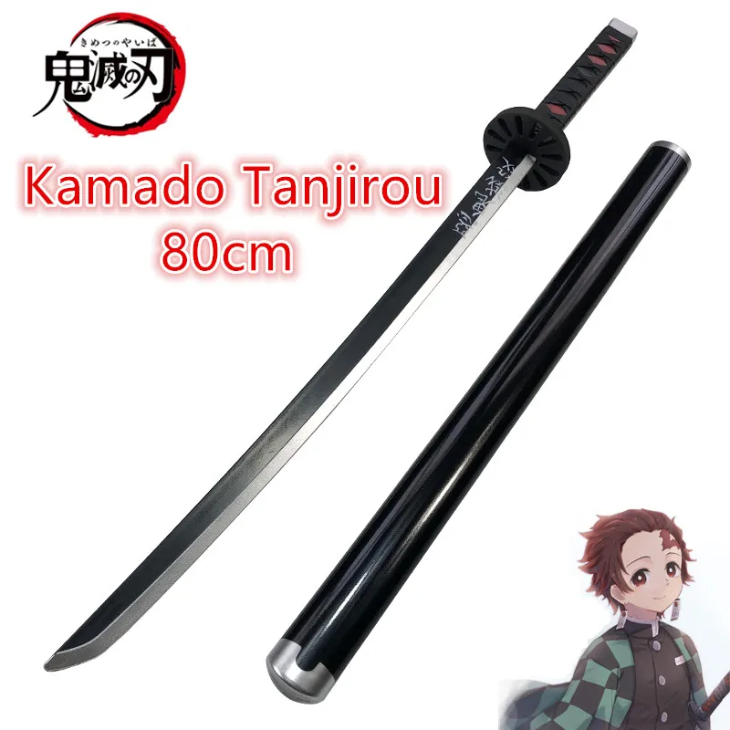 80cm Cosplay Anime Demon Slaye - مراجعة Cosplay Prop Katana وسعره