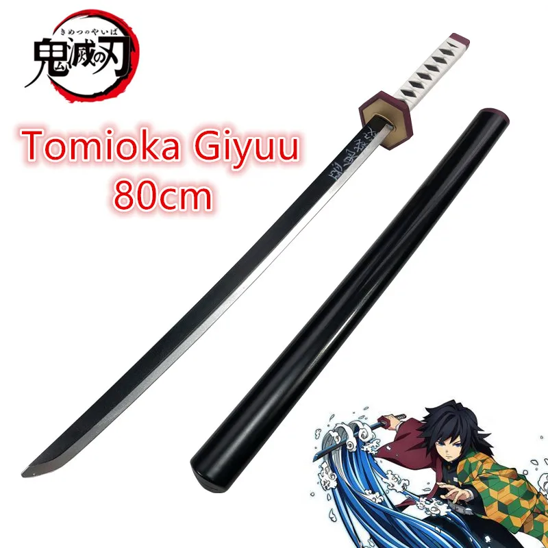 80cm Cosplay Anime Demon Slaye - مراجعة Cosplay Prop Katana وسعره