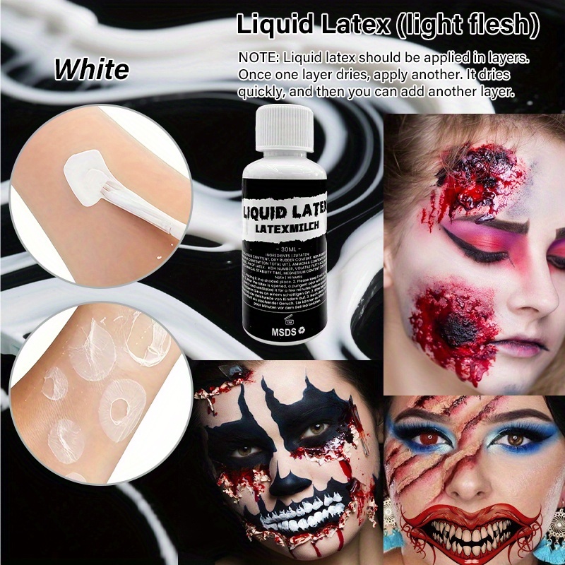 2pcs Liquid Latex Halloween SF - مراجعة Body Paint Sfx وسعره