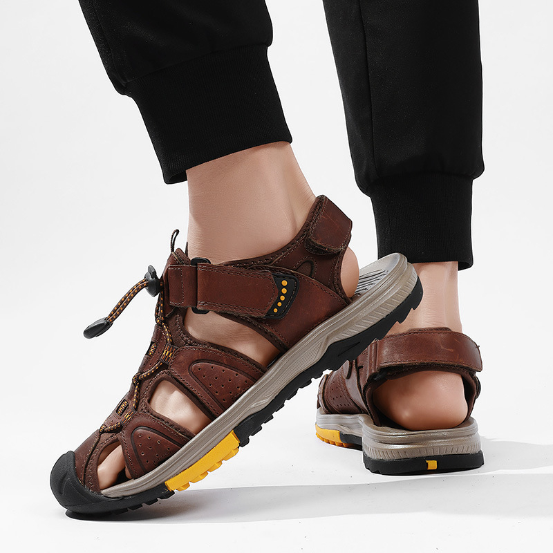 Large Size New Summer Men's To - مراجعة Velcro Hook Loop وسعره