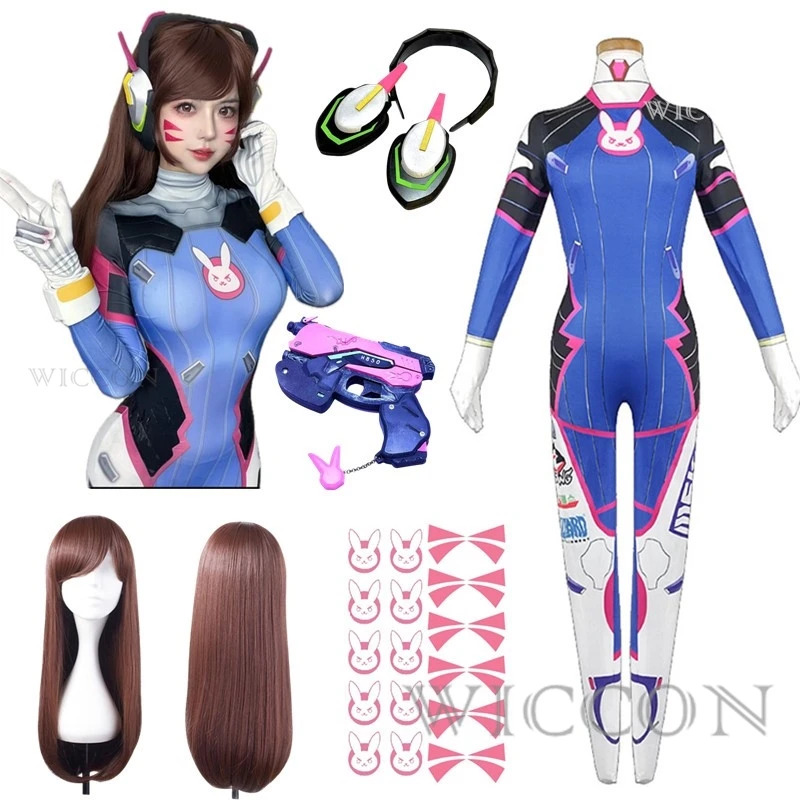 2025 11 Anime Woman Jumpsuit T - مراجعة Dva Cosplay Prop وسعره