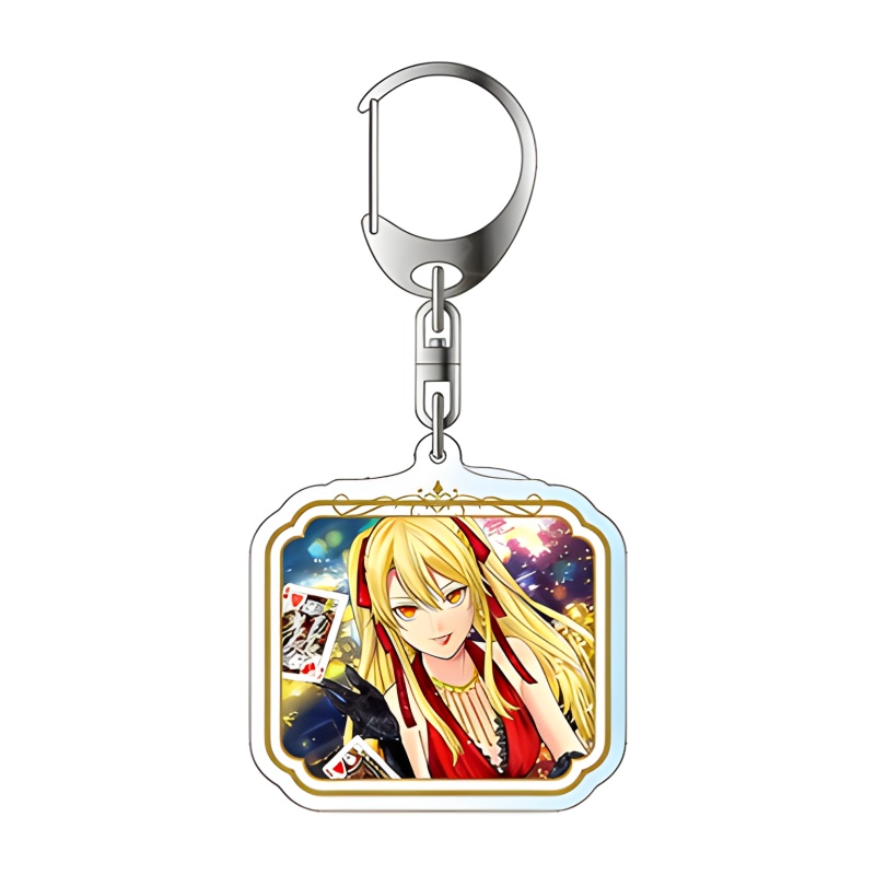 Kakegurui Anime Acrylic Pendan - مراجعة Cosplay Prop Painting وسعره
