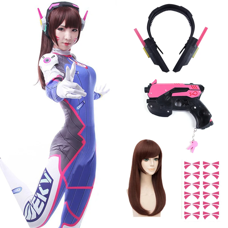 Anime Woman Jumpsuit Tights Dv - مراجعة Dva Cosplay Prop وسعره
