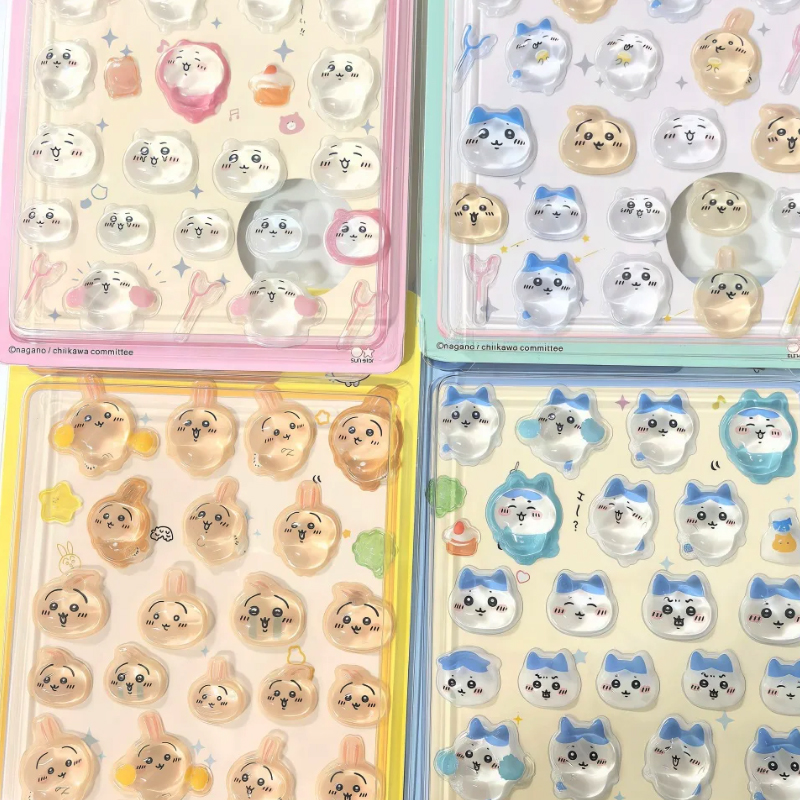 Chiikawa 3D Cute Relief Sticke - مراجعة Cosplay Prop Diy وسعره