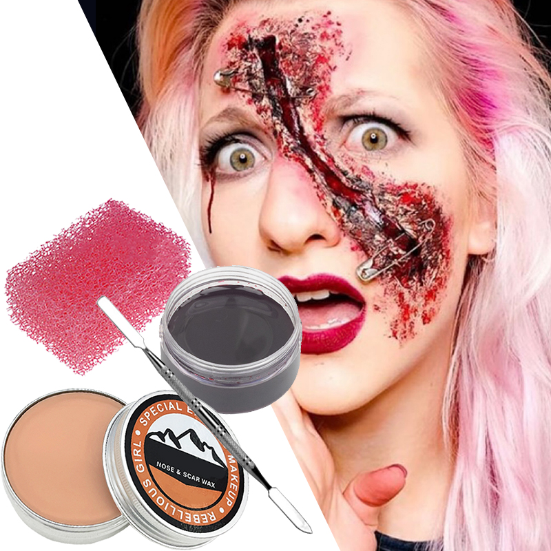 SFX Makeup Kit Scars Wax Hallo - مراجعة Body Paint Sfx وسعره